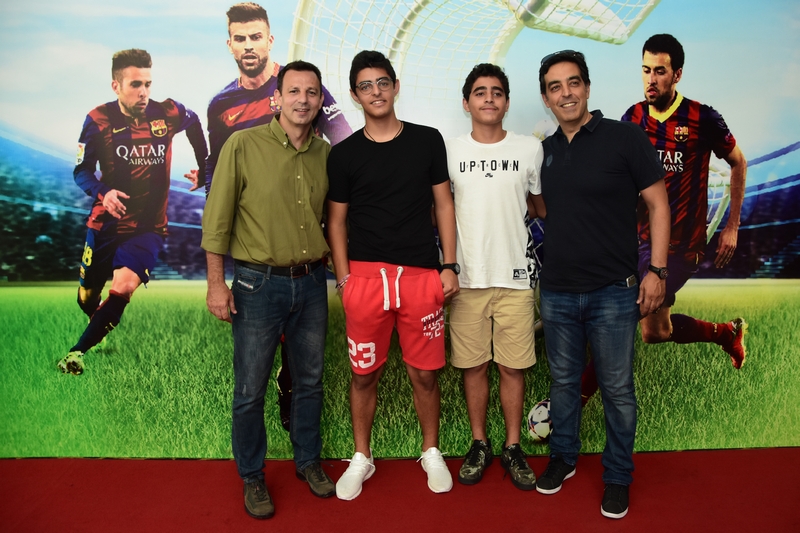 Gerard Pique,Sergio Busquets & Jordi Alba at CCBe